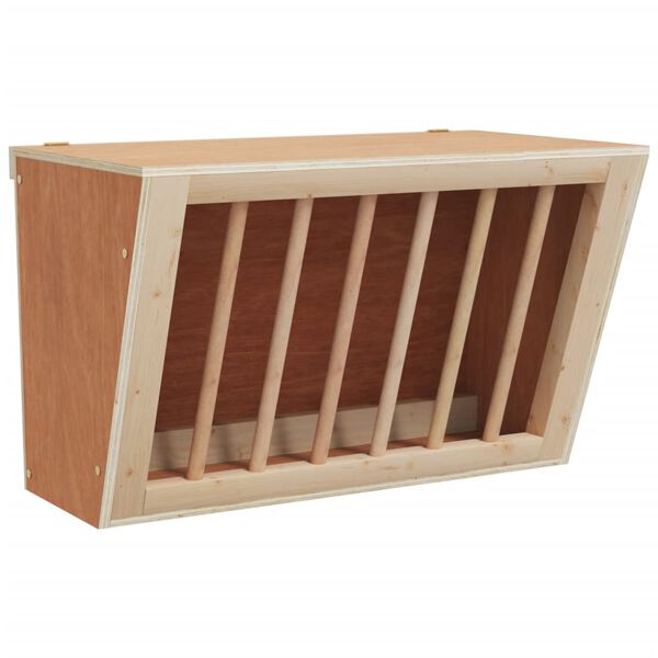vidaXL Mangeoire &agrave; foin pour lapins 37x18,5x23 cm bois massif sapin