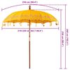 vidaXL Parasol balinais Jaune 215 x 215 x 260 cm