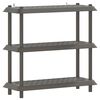 vidaXL Unit&eacute; de rangement 3 niveaux 100 x 40 x 96 cm PP Gris clair