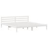 vidaXL Cadre de lit Blanc 208.6 x 157.6 x 69.4 cm Pin massif