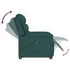 vidaXL Fauteuil Vert fonc&eacute; Tissu