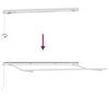 vidaXL Cadre d'auvent Blanc 3,5 x 2 m M&eacute;tal