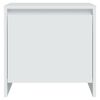 vidaXL Tables de chevet 2 pcs blanc 45x34x44,5 cm bois d'ing&eacute;nierie