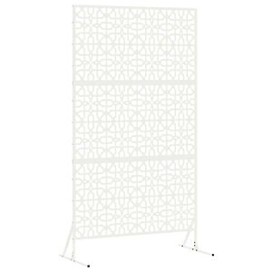 vidaXL &Eacute;cran de confidentialit&eacute; Blanc 100 x 50 x 180 cm Acier