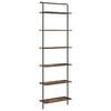 vidaXL &Eacute;tag&egrave;re 6 niveaux 60 x 24 x 203 cm Bois d'ing&eacute;nierie Ch&ecirc;ne fum&eacute;