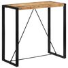 vidaXL Table de bar 110x55x110 cm bois de manguier massif brut