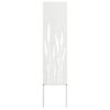 vidaXL &Eacute;cran de confidentialit&eacute; de jardin Fretwork Blanc 32 x 140 cm