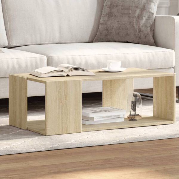 vidaXL Table basse chêne sonoma 89,5x48x30 cm bois d'ingénierie