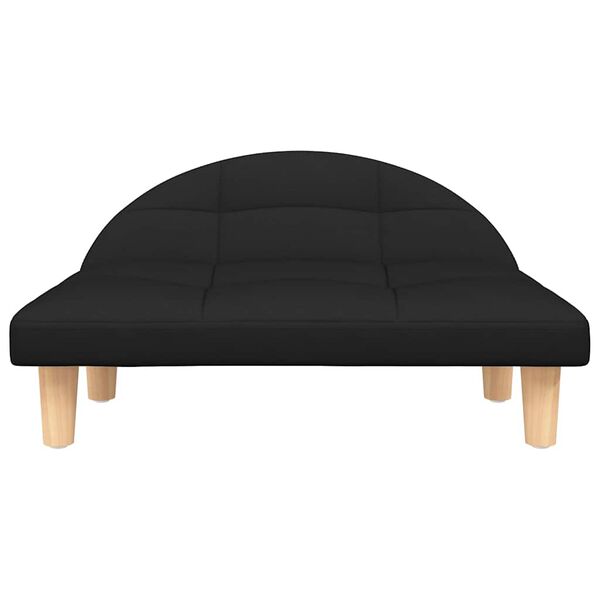 vidaXL Lit pour chien noir 70x52x30 cm tissu