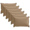 vidaXL Coussin 6 pc HOUTEN Taupe 40 x 60 cm Polyester