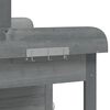 vidaXL Table de rempotage avec armoire gris bois massif de sapin