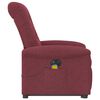 vidaXL Fauteuil inclinable de massage électrique Rouge bordeaux Tissu