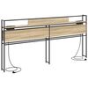 vidaXL T&ecirc;te de lit de rangement Ch&ecirc;ne sonoma 200 cm Bois d'ing&eacute;nierie