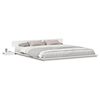 vidaXL Cadre de lit Blanc 200 x 200 cm bois