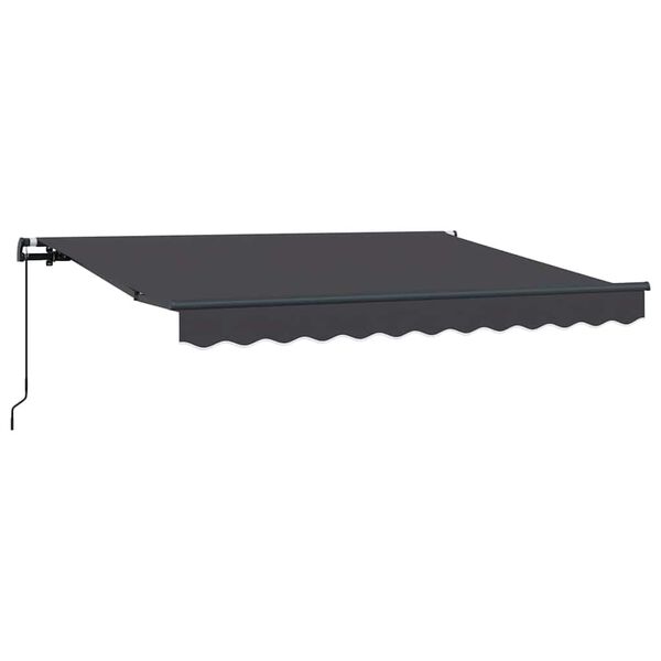 vidaXL Auvent R&eacute;tractable Anthracite 300 x 200 cm tissu