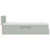 vidaXL Lit de Rangement avec matelas Gris clair 90 x 200 cm Velours