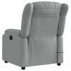 vidaXL Fauteuil de massage inclinable gris clair tissu