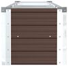 vidaXL Lit sur&eacute;lev&eacute; de jardin Acier galvanis&eacute; 320x40x45 cm Marron
