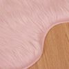 vidaXL Tapis en fausse TAFALLA Rose 60 x 90 cm Polyester