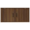 vidaXL Meuble TV mural Ch&ecirc;ne marron 80x34,5x40 cm