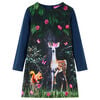 vidaXL Robe pour enfants &agrave; manches longues bleu marine 104