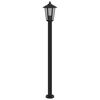 vidaXL Lampadaire d'extérieur noir 120 cm acier inoxydable