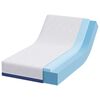 vidaXL Matelas Blanc et Bleu 80 x 160 cm Mousse Infusée de Gel