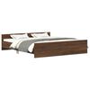 vidaXL Cadre de lit sans matelas ch&ecirc;ne marron 160x200 cm