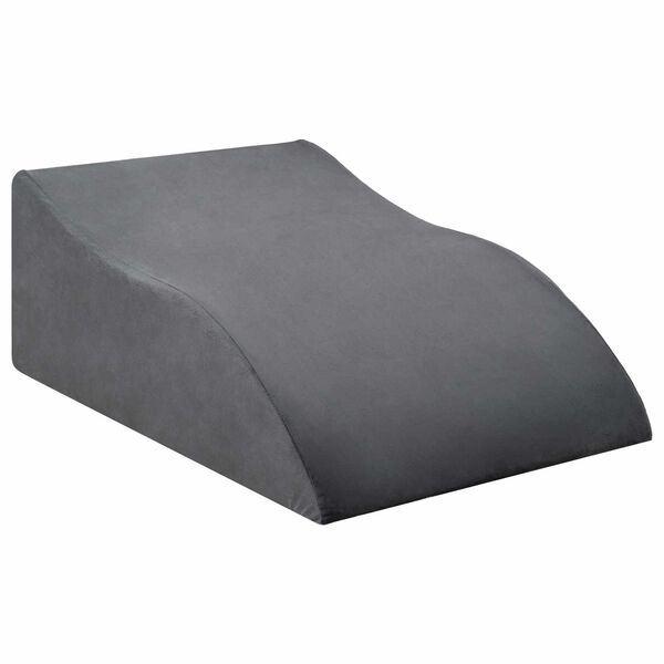 vidaXL Coussin pour jambes Gris 68 x 41 x 24 cm
