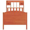 vidaXL Lit bibliothèque sans matelas cire marron 75x190 cm pin massif