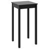 vidaXL Table de bar MDF noir 55x55x107 cm