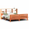 vidaXL Cadre de lit sans matelas cire marron 180x200cm bois pin massif