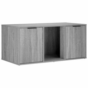 vidaXL Meuble pour caisse de chat Sonoma gris 100 x 49 x 45 cm