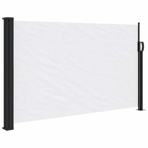vidaXL Auvent lat&eacute;ral r&eacute;tractable blanc 117x300 cm