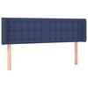 vidaXL T&ecirc;te de lit avec oreilles Bleu 147x16x78/88 cm Tissu
