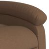 vidaXL Fauteuil de massage inclinable Marron Tissu