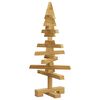 vidaXL Arbre de Noël en bois Marron 60 cm Bois massif en pin