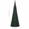 vidaXL Sapin de Noël artificiel pré-éclairé avec guirlandes vert 180cm