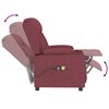 vidaXL Fauteuil électrique de massage Bordeaux Tissu