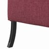 vidaXL Canap&eacute; &agrave; Haut Dossier 101cm Rouge bordeaux tissu
