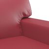 vidaXL Fauteuil Rouge bordeaux 60 cm Similicuir