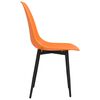 vidaXL Chaises &agrave; manger lot de 4 orange PP