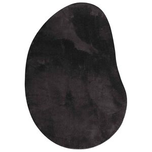 vidaXL Tapis HUARTE Noir 80 x 150 cm Polyester