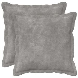 vidaXL Housse de coussin 2 pcs HOUTEN Gris clair 30 x 30 cm