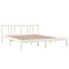 vidaXL Cadre de lit sans matelas blanc bois massif 160x200 cm