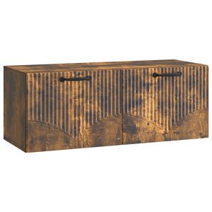 vidaXL Meuble TV mural Ch&ecirc;ne fum&eacute; 78,5 x 31 x 30 cm Bois d'ing&eacute;nierie