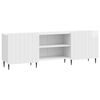 vidaXL Meuble TV Blanc brillant 150 x 31 x 52 cm Bois d'ing&eacute;nierie