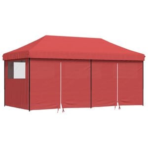 vidaXL Tente de r&eacute;ception pliable escamotable avec 4 parois lat&eacute;rales