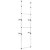 vidaXL Syst&egrave;me de garde-robe t&eacute;lescopique avec barres Aluminium