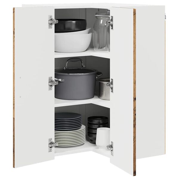 vidaXL Armoire de cuisine Bois ancien 57 x 57 x 80 cm